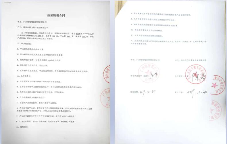 農場蔬菜購銷合同